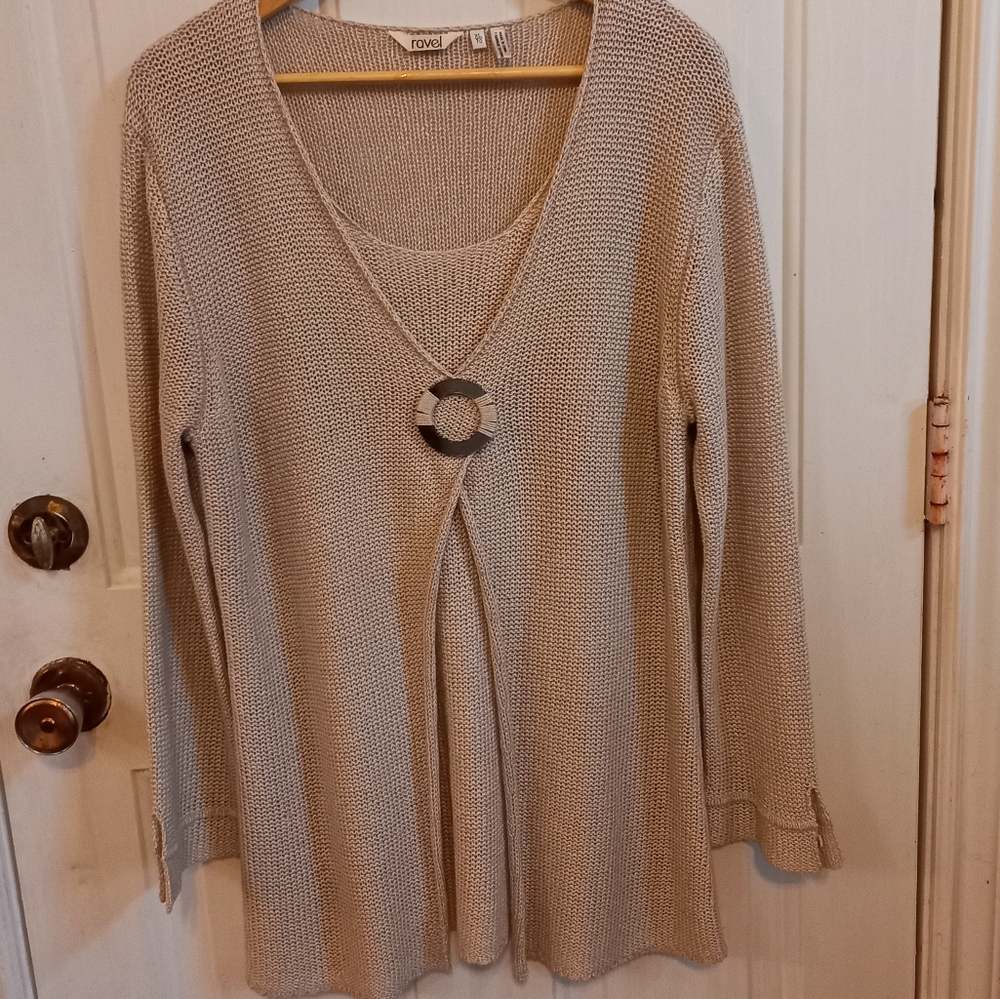 Ravel knitted cardigan tunic